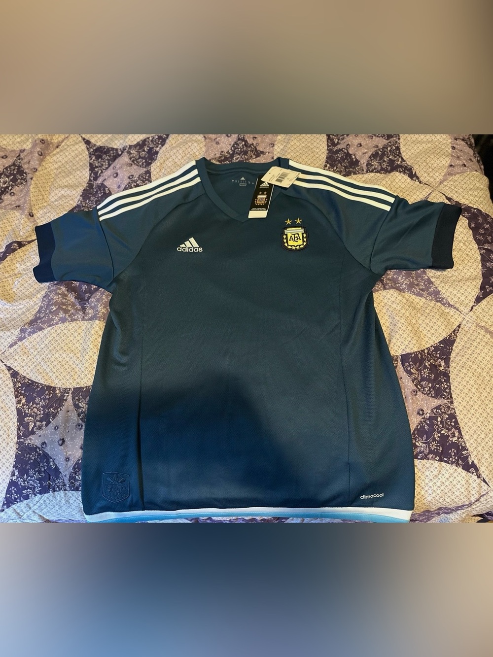 2015-16 Argentina Away Jersey Adidas ClimaCool AFA Copa America NWT Large
